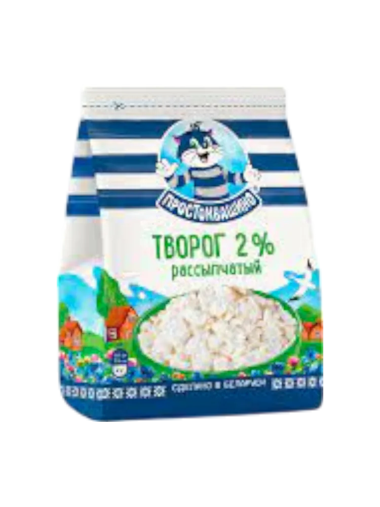 ТВОРОГ ПРОСТОКВАШИНО 290Г 2% РАССЫПЧАТЫЙ