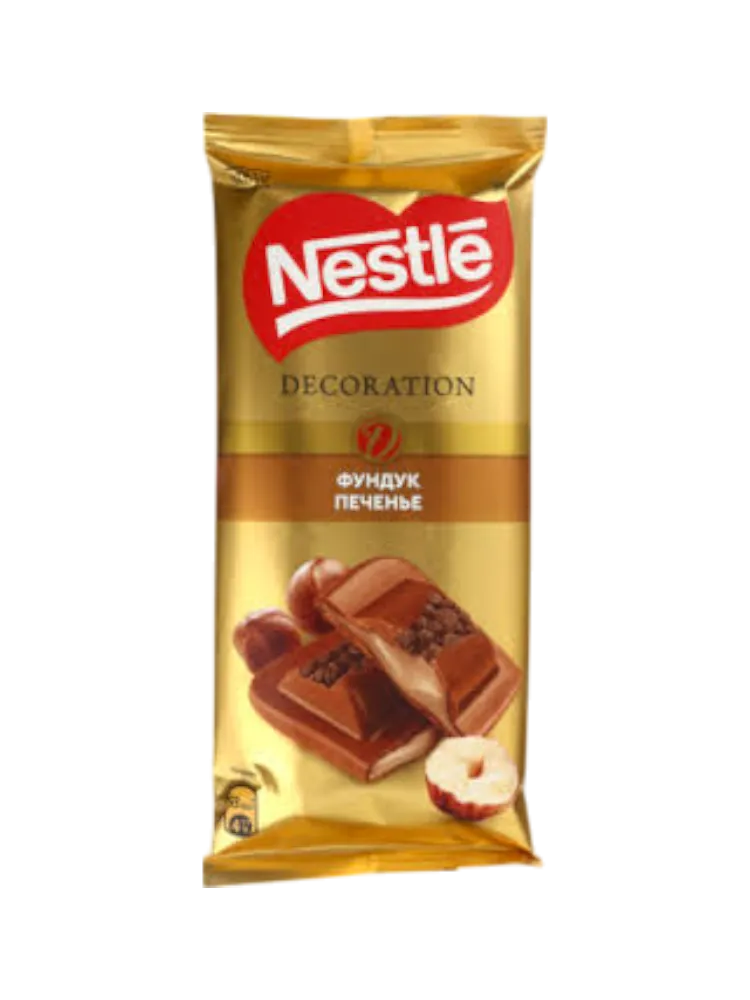 ШОКОЛАД NESTLE GOLD SELECTION 85Г МОЛОЧНЫЙ С ЦЕЛ ФУНДУКОМ