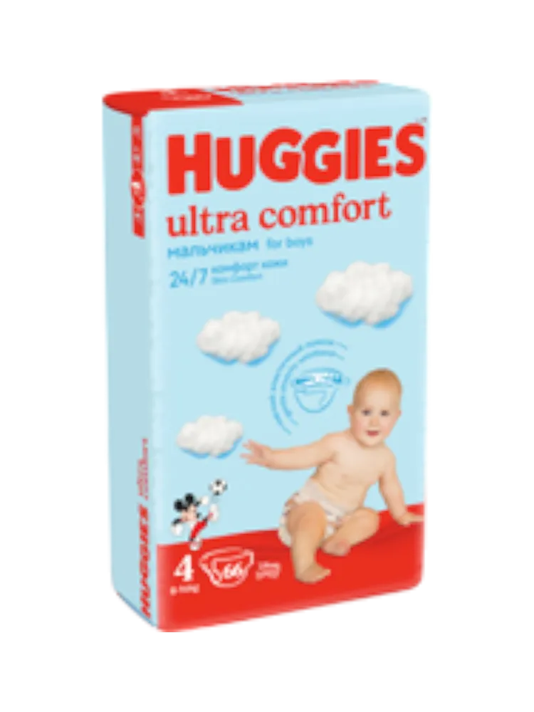 ПОДГУЗНИК HUGGIES UC MEGA 4 66ШТ BOY