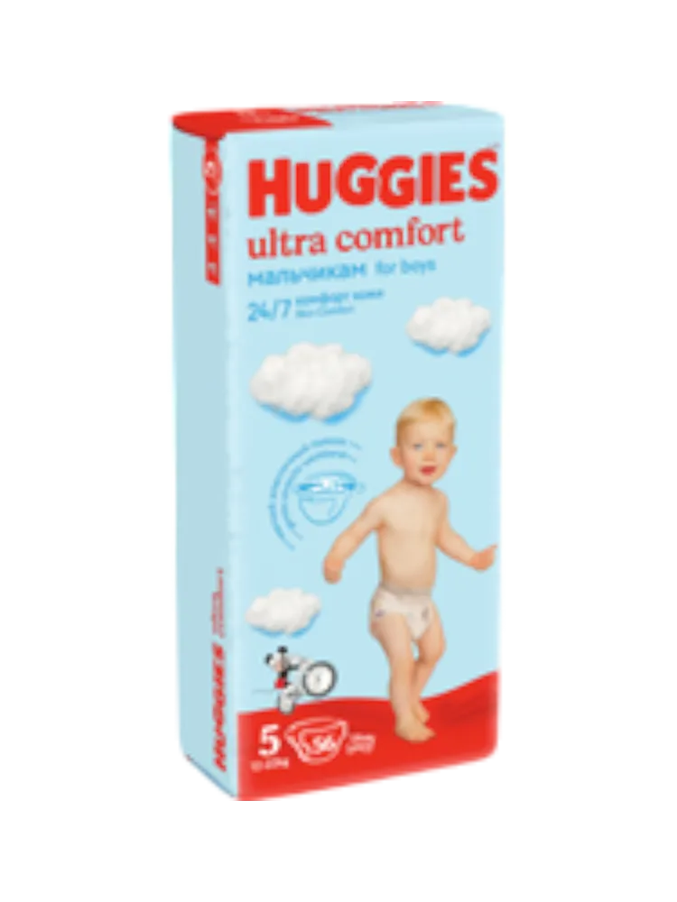 ПОДГУЗНИК HUGGIES UC MEGA 5 56ШТ BOY