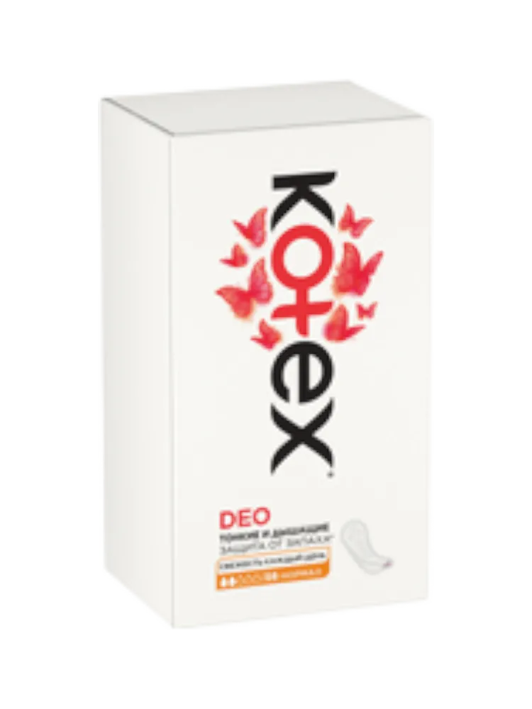 ПРОКЛАДКИ ЕЖЕДН KOTEX LINERS DEO NORMAL 56ШТ - фото 1