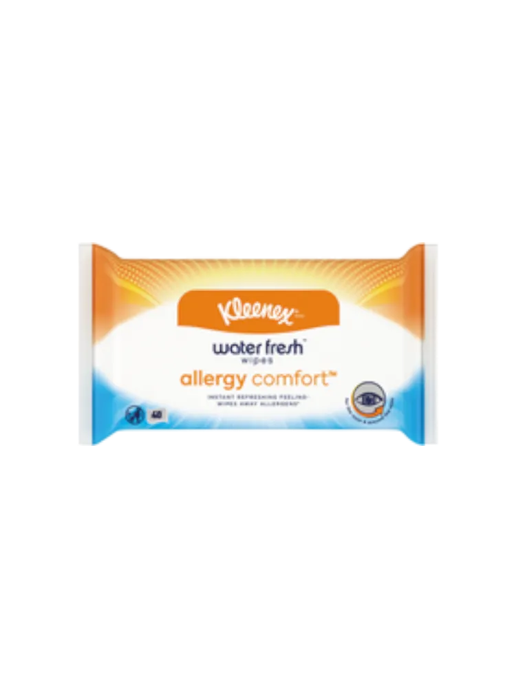 ВЛАЖНЫЕ САЛФЕТКИ KLEENEX WF WIPES ALLERGY COMFORT 40SCX12