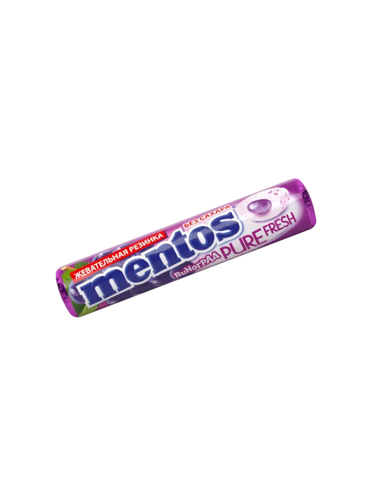ЖЕВ РЕЗ MENTOS PURE FRESH 15,5Г ВИНОГРАД 