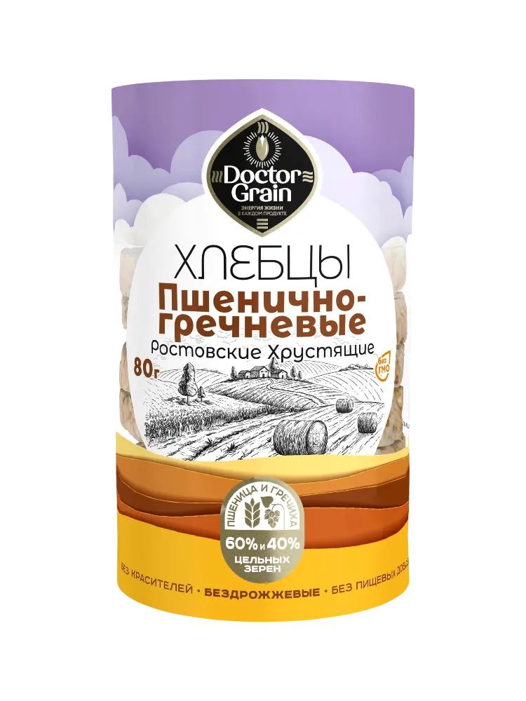 ХЛЕБЦЫ РОСТОВСКИЕ 80Г ХРУСТЯЩИЕ ПШЕНИЧНО-ГРЕЧНЕВЫЕ