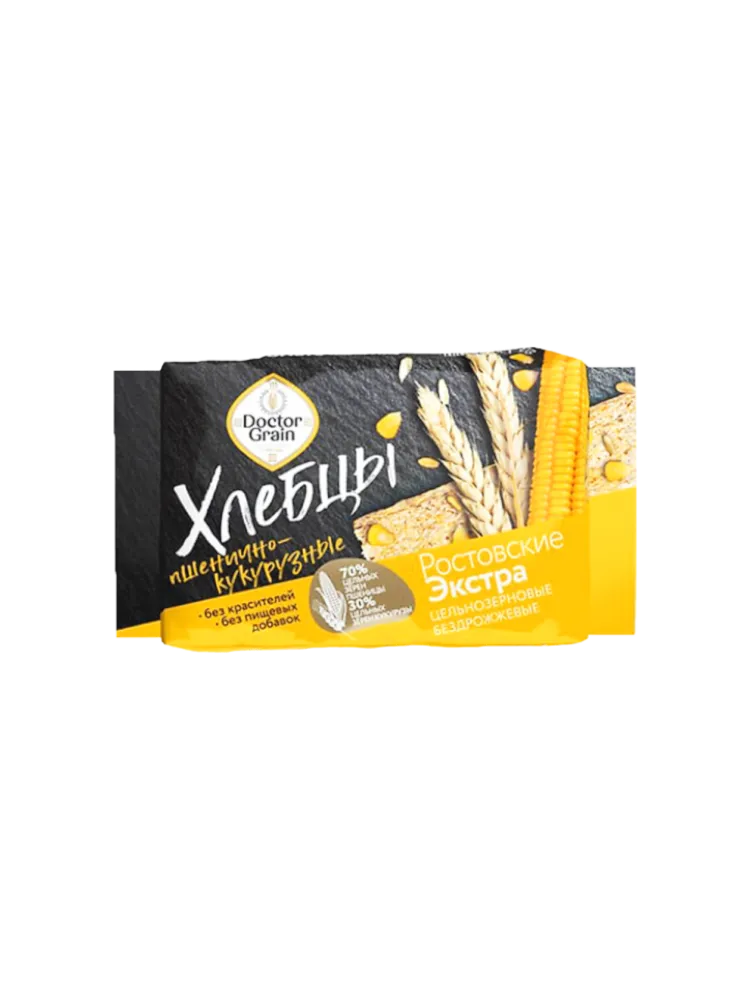ХЛЕБЦЫ РОСТОВСКИЕ 60Г ЭКСТРА ХРУСТЯЩИЕ КУКУРУЗНЫЕ