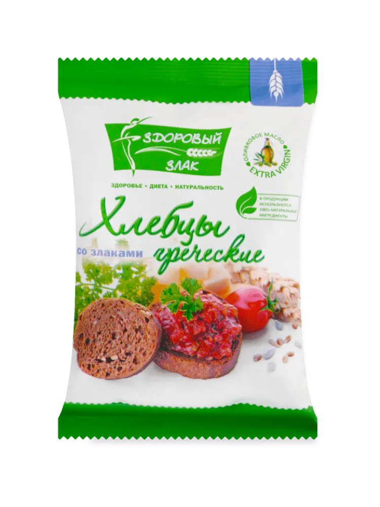 ХЛЕБЦЫ ТРАПЕЗА 100Г ГРЕЧЕСКИЕ СО ЗЛАКАМИ