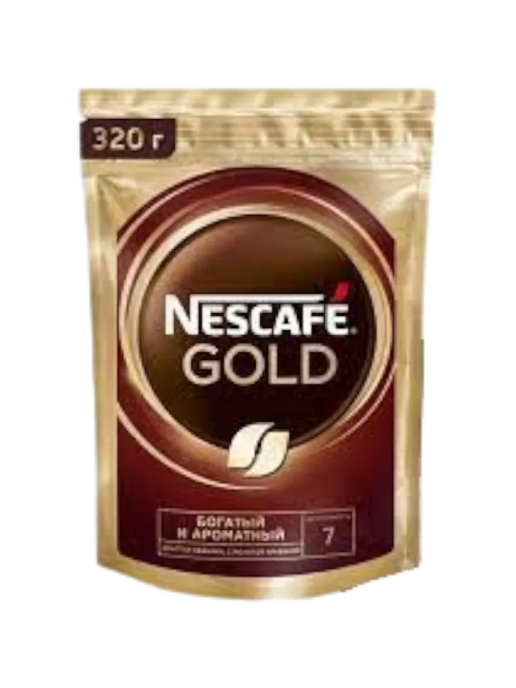 КОФЕ NESCAFE GOLD 320ГР Д/П 