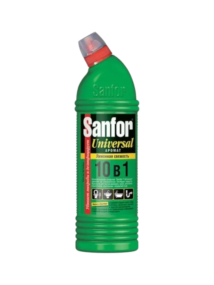 ЧИСТ СР-ВО SANFOR ГЕЛЬ 750Г UNIVERSAL 10В1 ЛИМОННАЯ СВЕЖЕСТЬ 