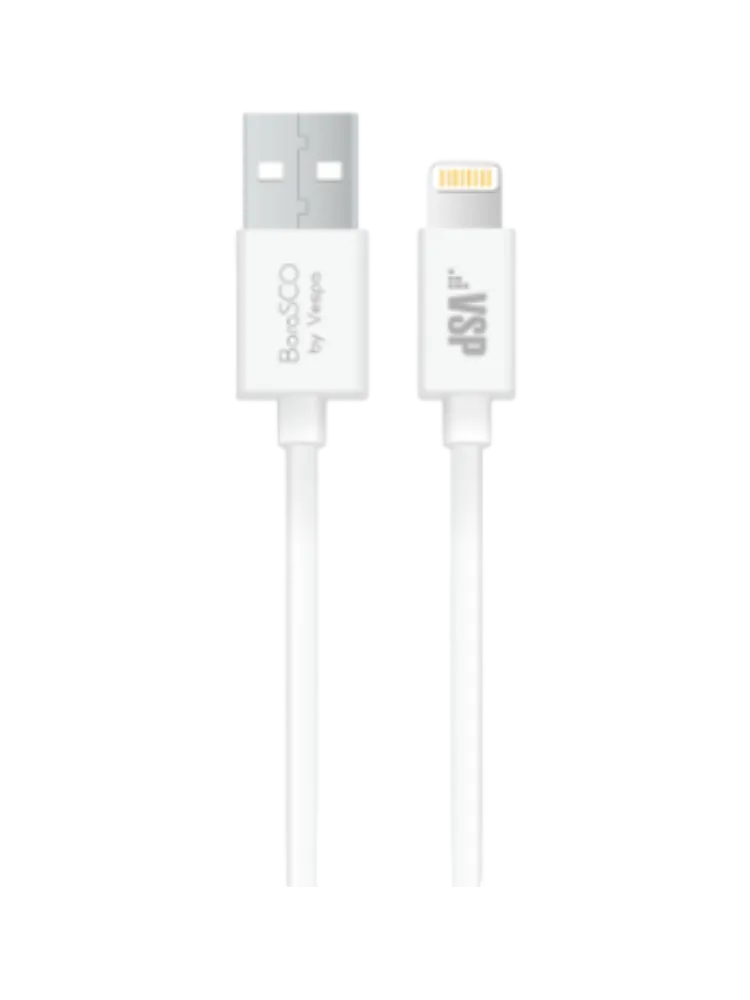USB-кабель Borasco USB - 8 pin, 2А, 3м, белый