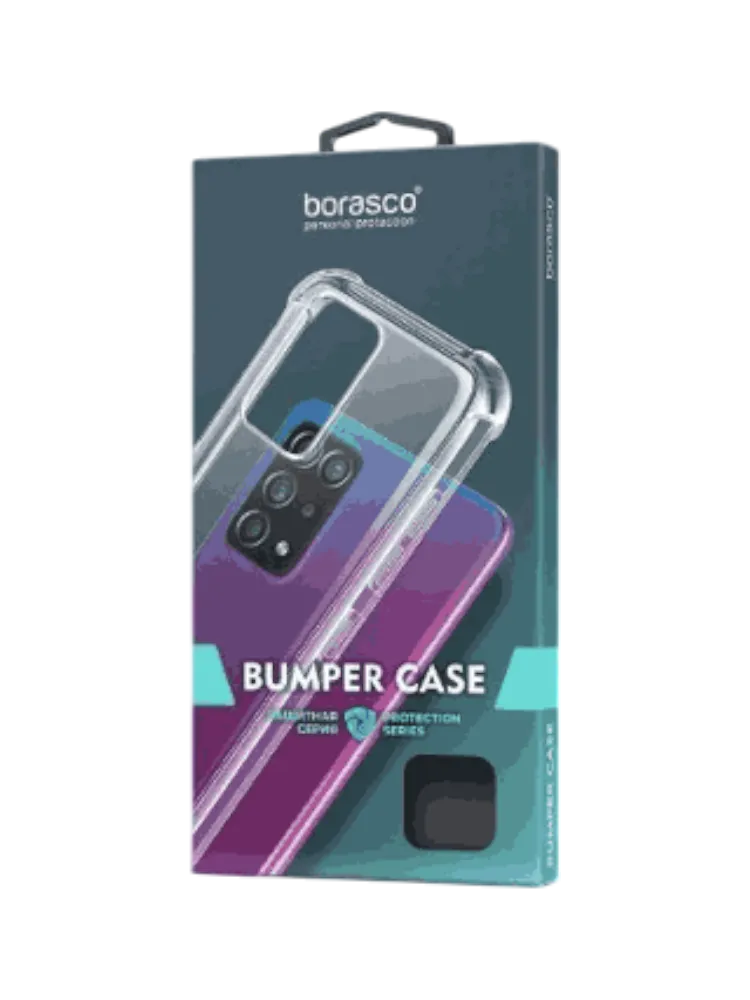 Чехол накладка Borasco Bumper Case для Xiaomi POCO C55 прозрачный