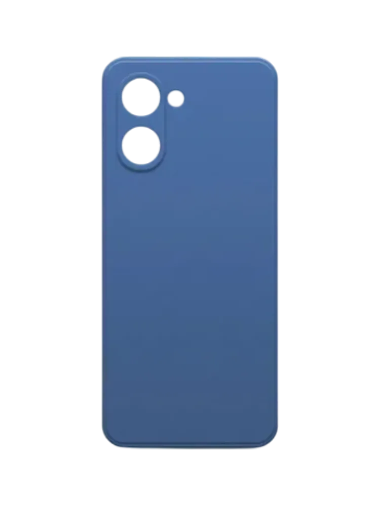 Чехол накладка Borasco Microfiber Case для Realme C33 синий