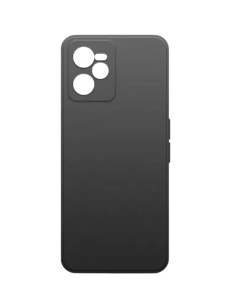 Чехол накладка Borasco Microfiber Case для Realme C35 черный