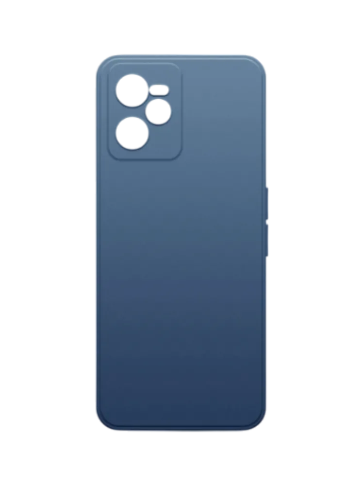 Чехол накладка Borasco Microfiber Case для Realme C35 синий