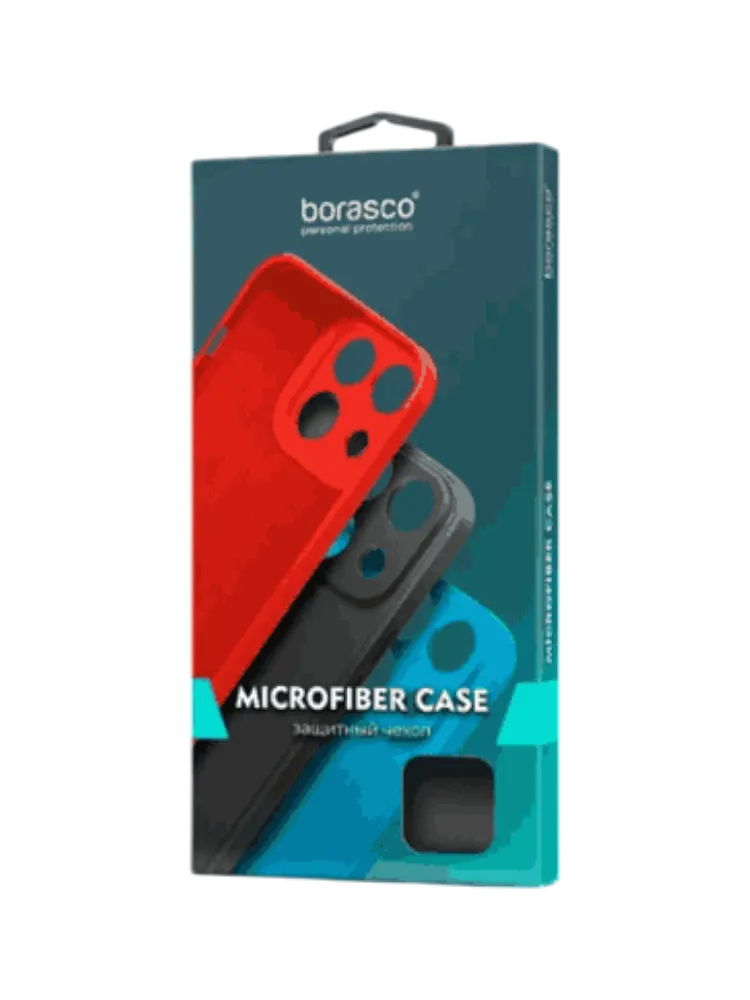 Чехол накладка Borasco Microfiber Case для Xiaomi Redmi Note 12 (4G) зеленый опал