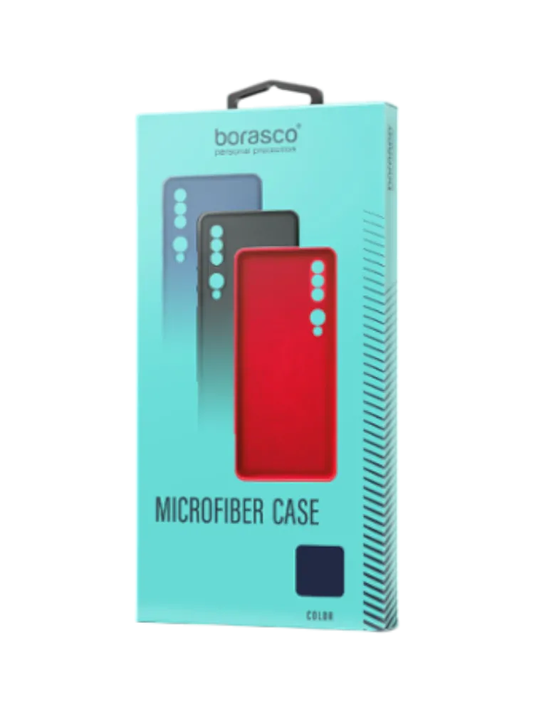 Чехол накладка Borasco Microfiber Case для Xiaomi Redmi Note 12 (4G) синий