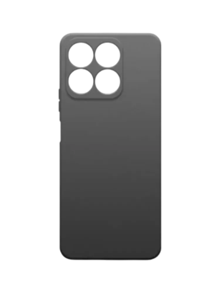 Чехол накладка Borasco Silicone Case матовый для Honor X8a черный