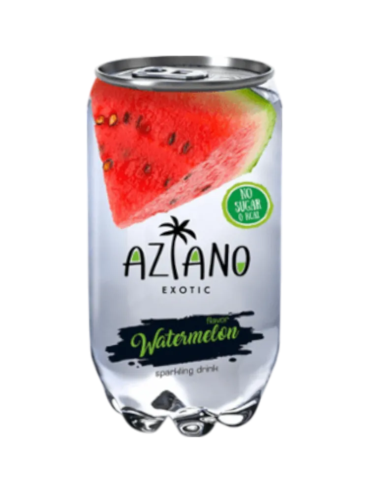 AZIANO Арбуз 350 ml. Прозрачная Банка