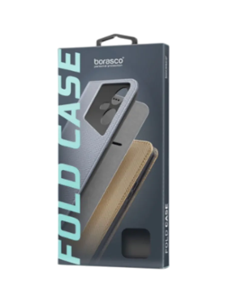 Чехол книжка Borasco Fold Case для Tecno Spark 20 Pro черный