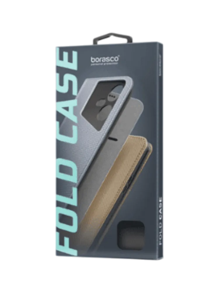 Чехол книжка Borasco Fold Case для Xiaomi POCO X6 Pro 5G черный