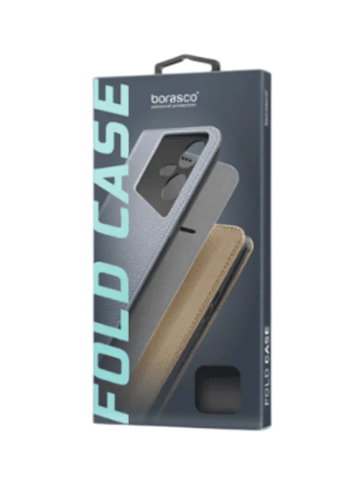Чехол книжка Borasco Fold Case для Samsung Galaxy A15 синий