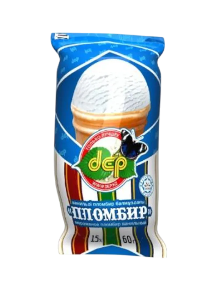 МОРОЖ ДЕП 60Г ВАНИЛЬНОЕ ПЛОМБИР ВАФ СТ
