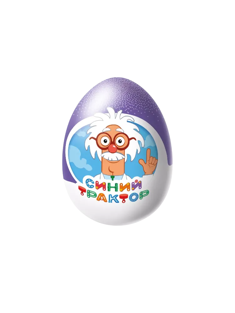 ШОКОЛАДНОЕ ЯЙЦО ШОКИ-ТОКИ СИНИЙ ТРАКТОР 20Г(24)