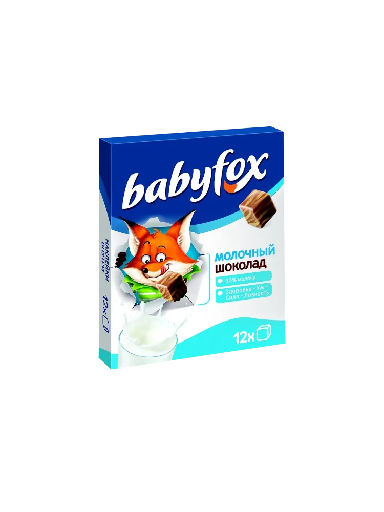 ШОКОЛАД BABYFOX 90Г МОЛОЧНЫЙ(14)
