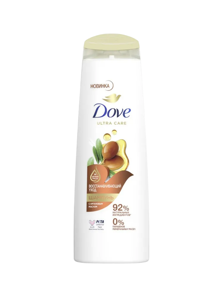 ШАМПУНЬ DOVE 400МЛ ВОССТАНАВЛИВАЮЩИЙ УХОД С АРГАНОВЫМ МАСЛОМ(12) - фото 1