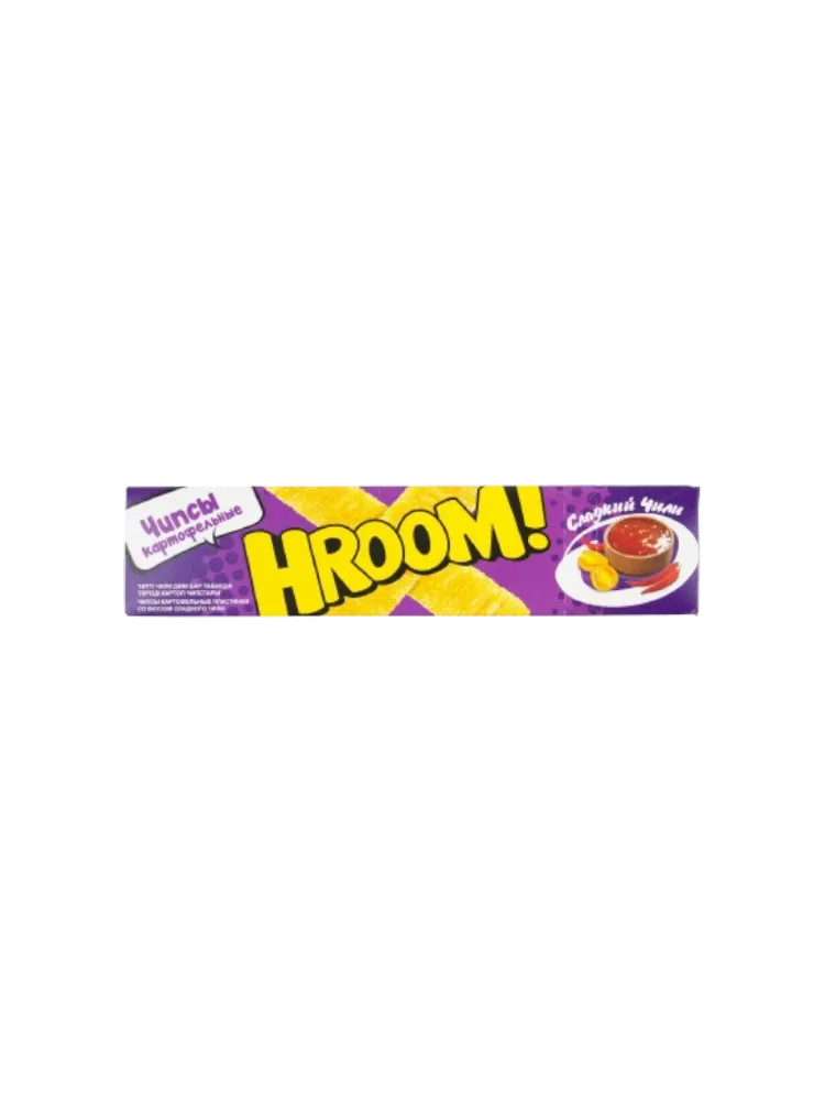 ЧИПСЫ HROOM 40Г СЛАДКИЙ ЧИЛИ ПЛАСТИНКИ(56)