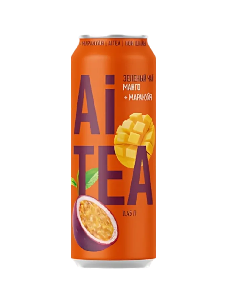 ЧАЙ ХОЛ ЗЕЛЕНЫЙ AI TEA МАНГО МАРАКУЙЯ 0.45Л ЖБ