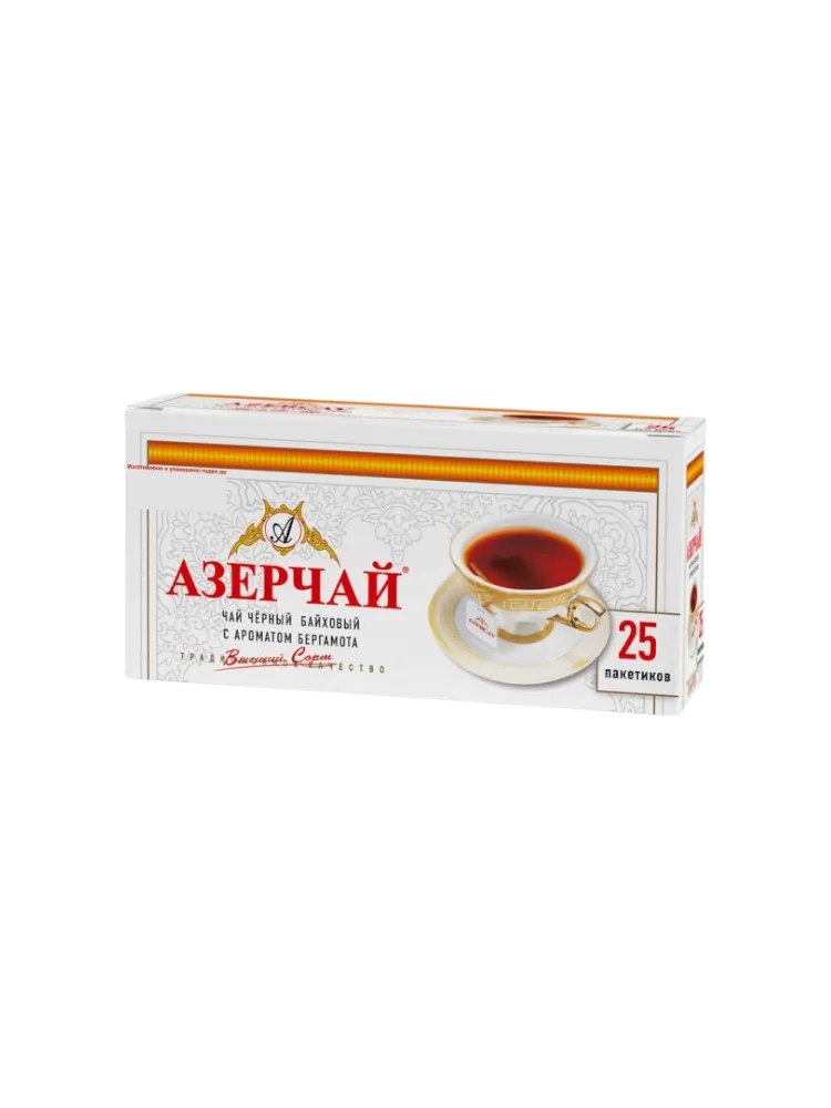 ЧАЙ AZERCAY 2Г*25ШТ ЧЕРНЫЙ БАЙХ БЕРГАМОТ ПАКЕТ КОНВ(24)