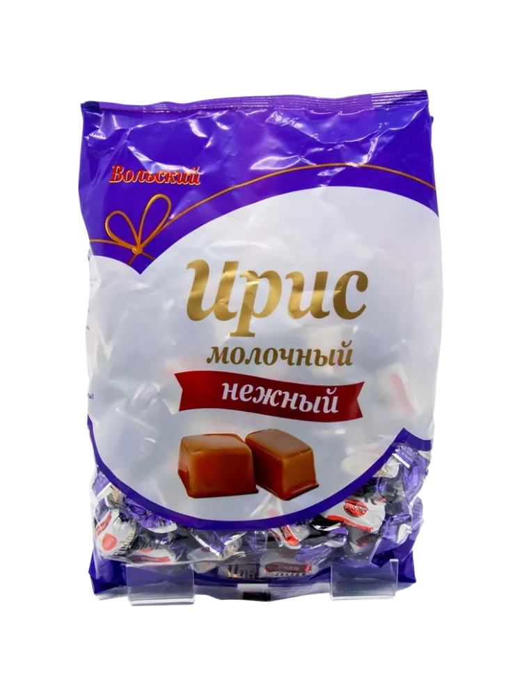 КОНФЕТЫ 250Г ИРИС ВОЛЬСКИЙ МОЛОЧНЫЙ НЕЖНЫЙ(14) - фото 1