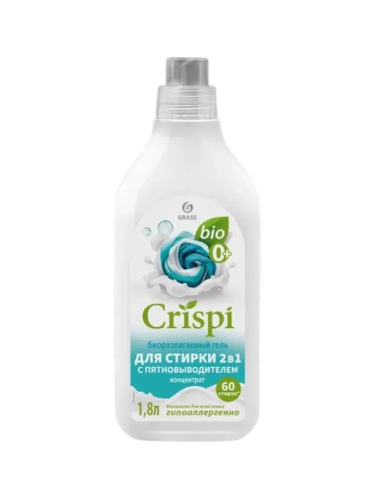 ГЕЛЬ Д/СТИРКИ CRISPI 2В1 С ПЯТНОВЫВОДИТЕЛЕМ 1800МЛ(6)