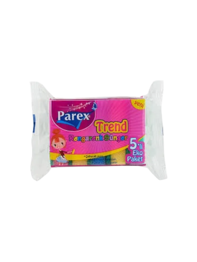 ГУБКИ Д/ПОСУДЫ  PAREX TREND 5ШТ(24)