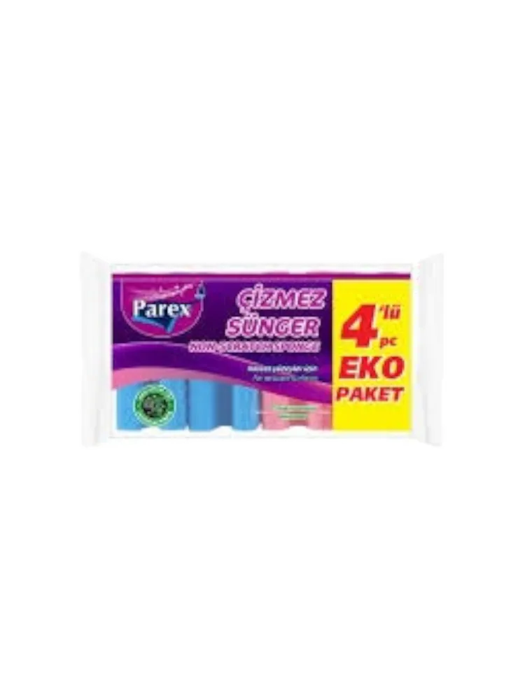 ГУБКИ Д/ПОСУДЫ  PAREX ДЕЛИКАТ 4ШТ(24)