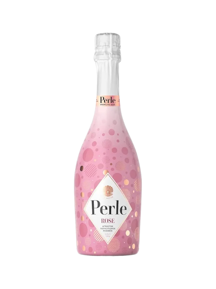 ВИНО ИГРИСТОЕ PERLE 0.75Л РОЗ БРЮТ 11.5%(6) - фото 1