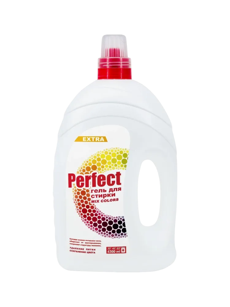 ГЕЛЬ Д/СТИРКИ PERFECT 4300МЛ MIX COLOR БЕРЕЖНАЯ СТИРКА(4)