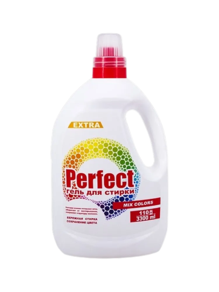 ГЕЛЬ Д/СТИРКИ PERFECT 3300МЛ MIX COLOR БЕРЕЖНАЯ СТИРКА(6)