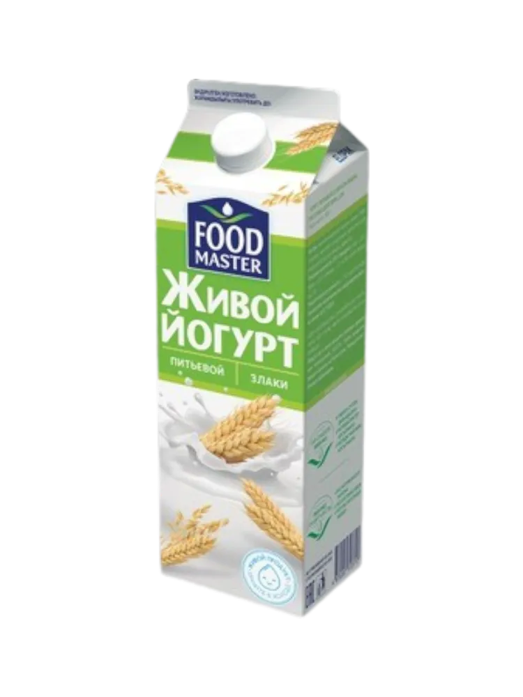ЙОГУРТ ПИТЬЕВОЙ ФМ ЗЛАКИ 2% 900Г(20) Т/П