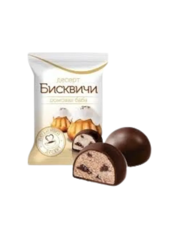 КОНФЕТЫ БИСКВИЧИ 150Г РОМОВАЯ БАБА В ШОК ГЛАЗУРИ(14)