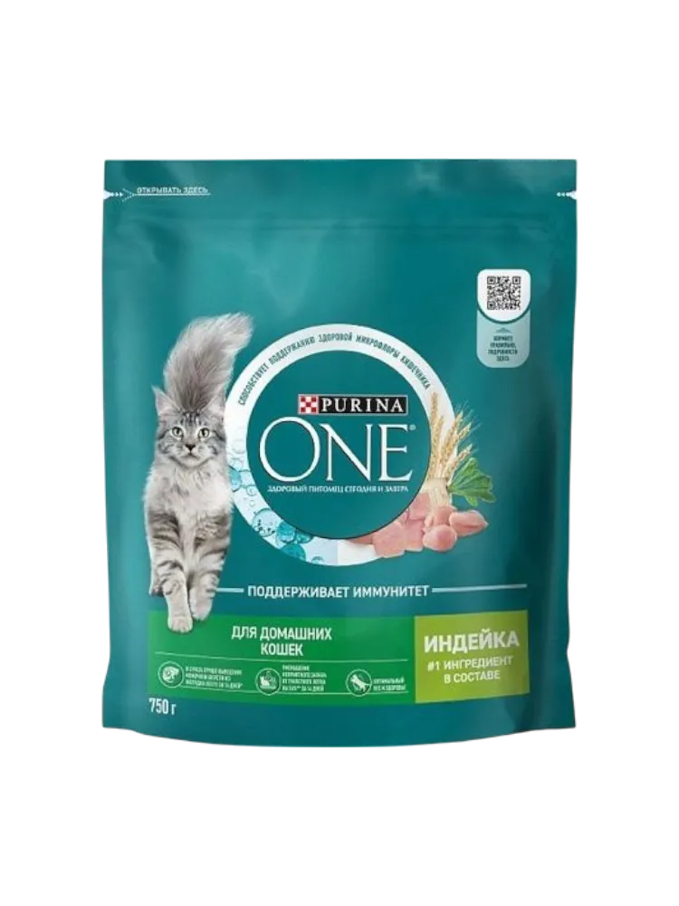КОРМ СУХОЙ Д/КОШЕК PURINA ONE 1500Г ИНДЕЙКА(6)