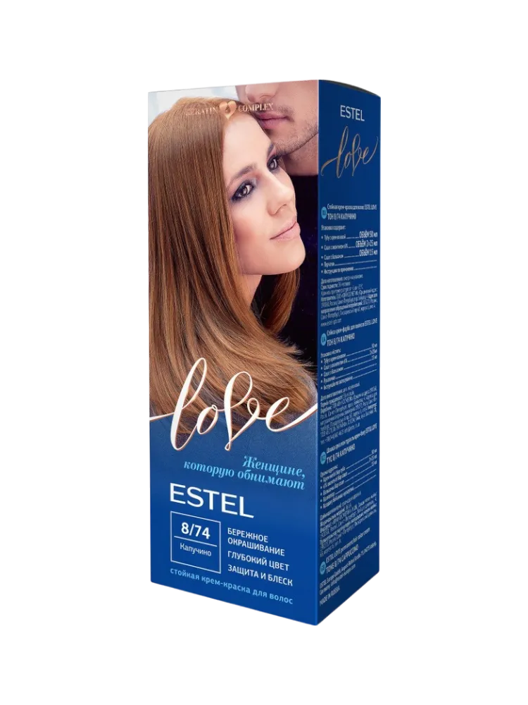КРАСКА ESTEL LOVE 8/74 КАПУЧИНО(12)