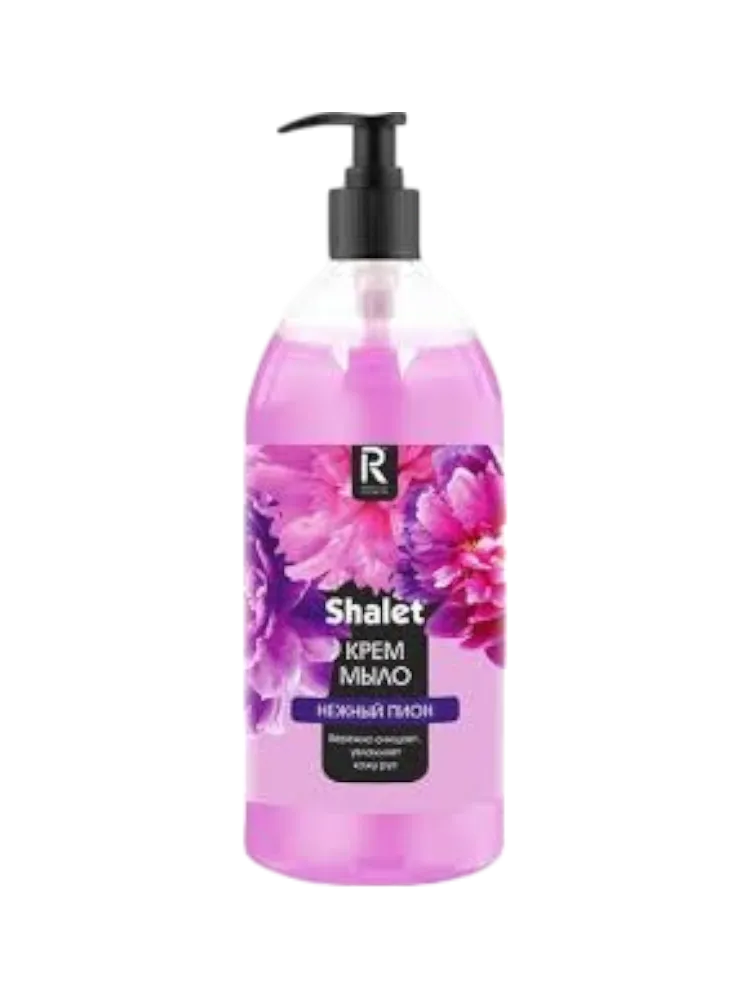 КРЕМ МЫЛО ЖИДКОЕ SHALET 1Л НЕЖНЫЙ ПИОН(8)
