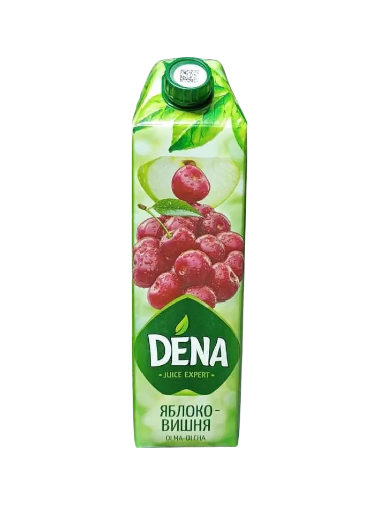 НЕКТАР DENA ЯБЛОКО-ВИШНЯ ОСВЕТЛЕННЫЙ 1Л(12)