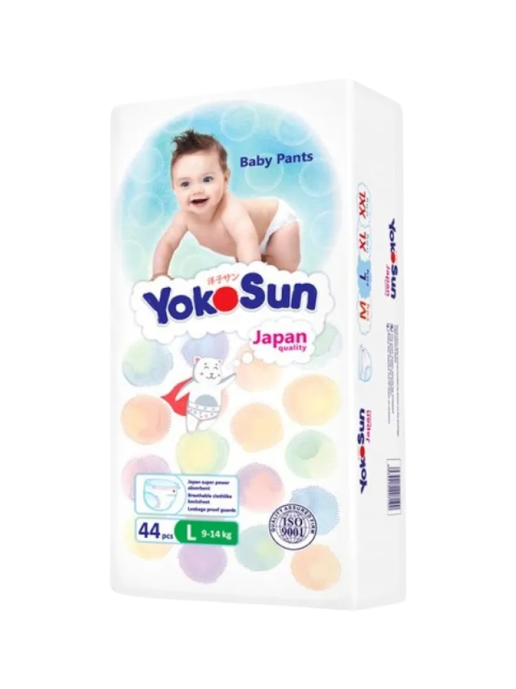 ПОДГУЗНИКИ ТРУСИКИ YOKOSUN COMFORT L 9-14КГ 44ШТ(4)