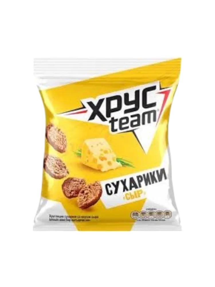СУХАРИКИ ХРУСTEAM 100Г СЫР(24)
