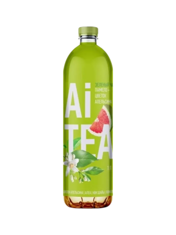 ЧАЙ ХОЛ ЗЕЛЕНЫЙ AI TEA ПОМЕЛО ЦВЕТОК АПЕЛЬСИНА 1Л ПЭТ