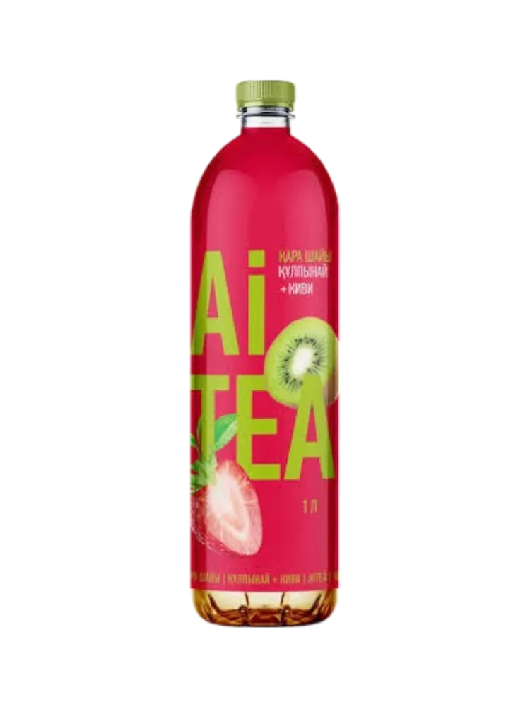 ЧАЙ ХОЛ ЧЕРНЫЙ AI TEA КЛУБНИКА КИВИ 1Л ПЭТ