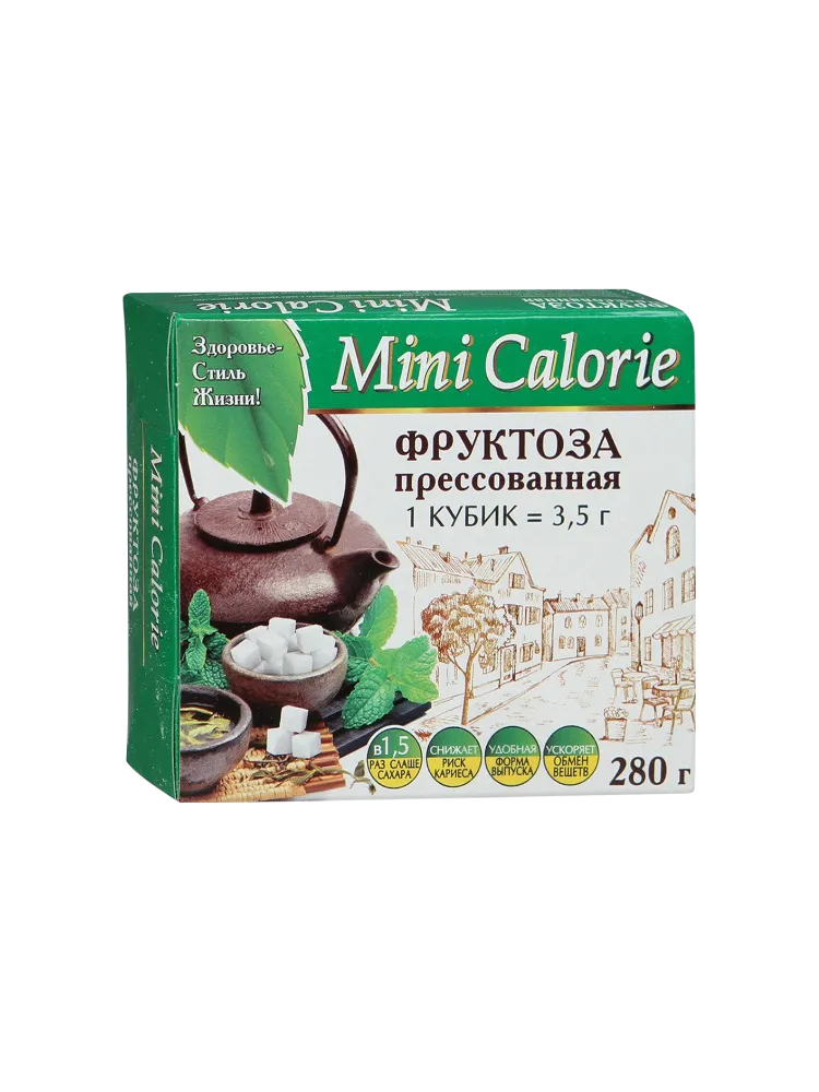 ФРУКТОЗА MINI CALORIE 280ГР КУБИК (12)