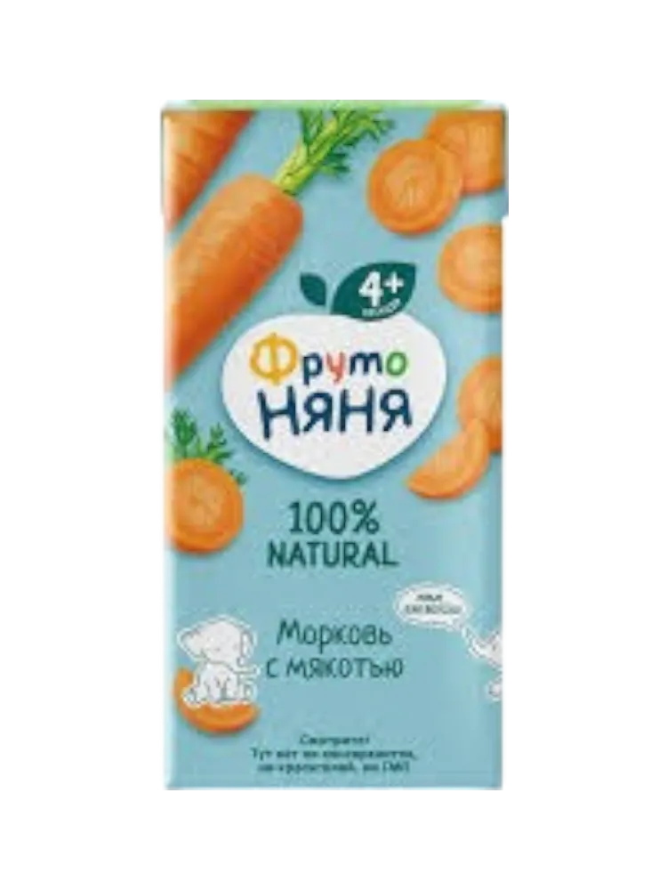Фруто-няня Нектар морковный с мякотью  200мл